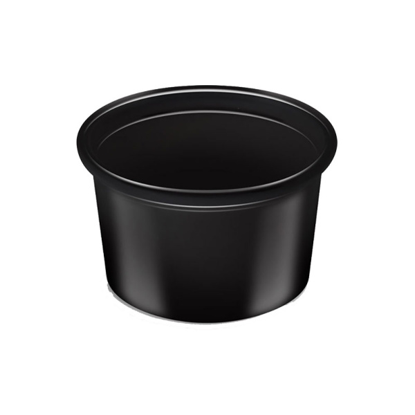 Dressingbecher (PP) schwarz Ø 46 H 28 mm 30 ml (50 Stk.)